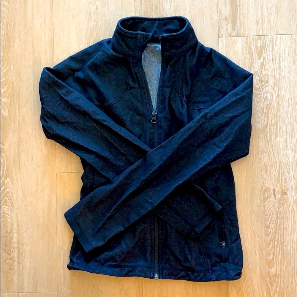 Lululemon black zip up-Size 2